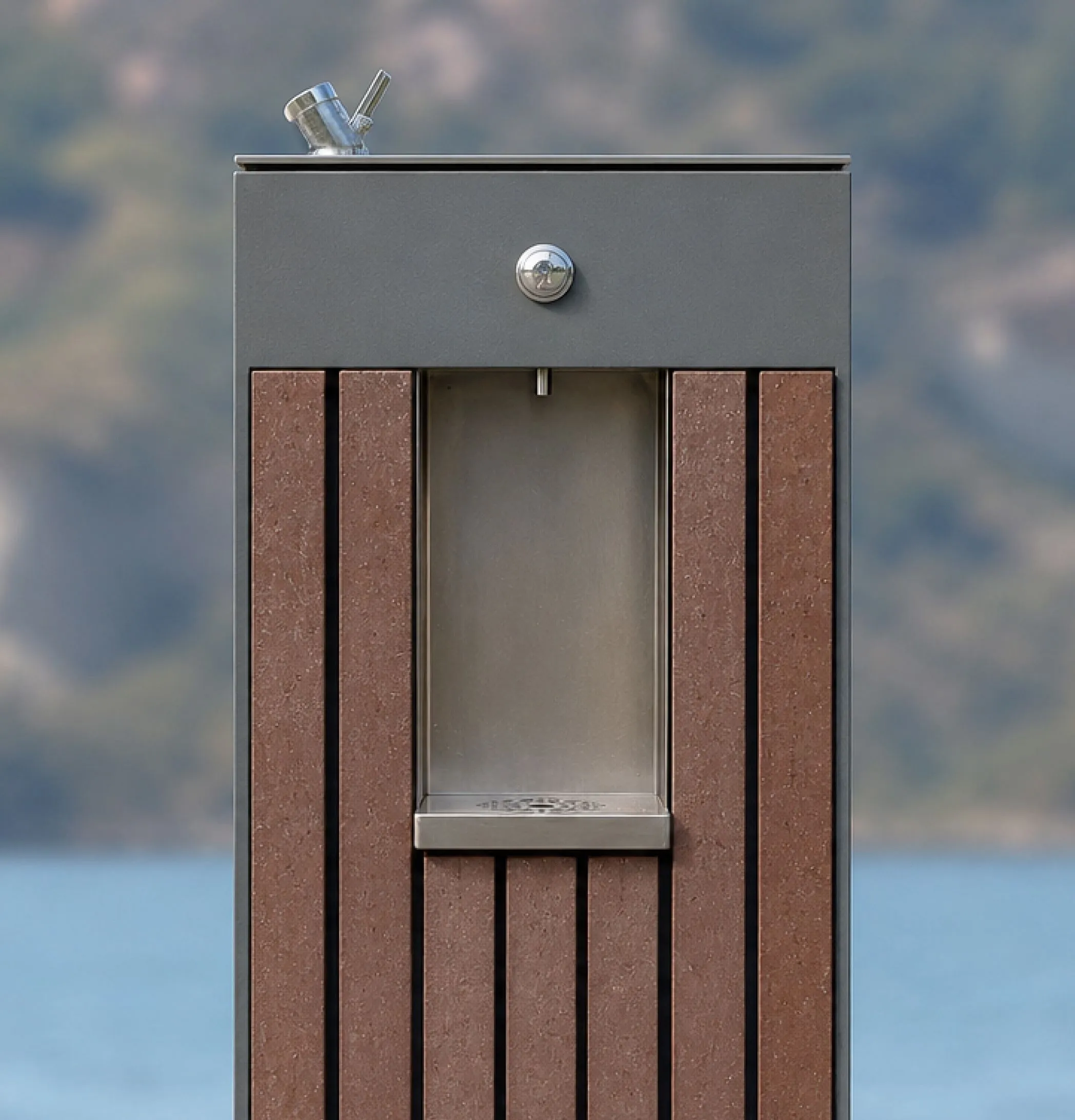 All Frame drinking fountain