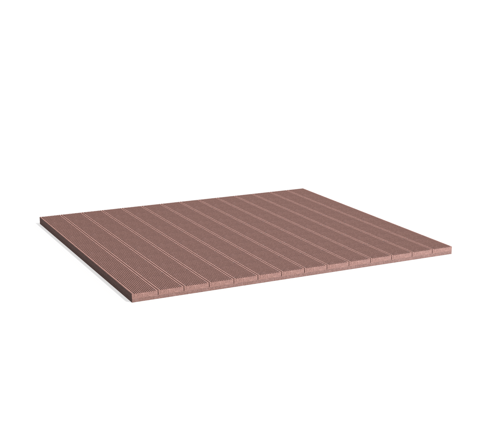 Deck apoiado ao betão