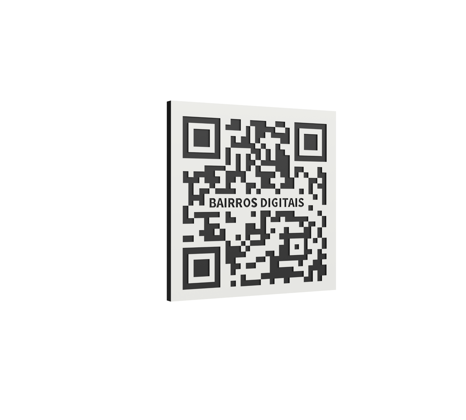 Placa com código QR